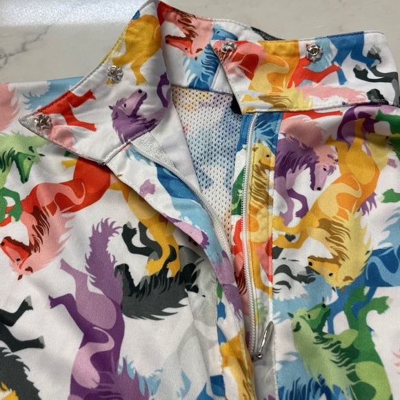 Equestrian Horse Show Long Sleeve Vented Shirt  Size Large - Picture 7 of 14